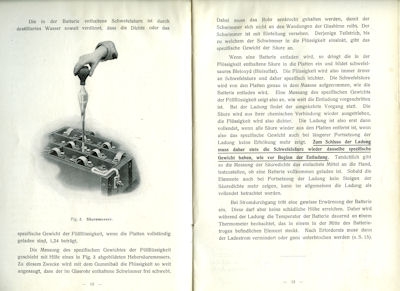 AFA Automobil-Accumulator Bedienungsanleitung 1912