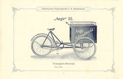 Aegir Fahrrad Programm 1903