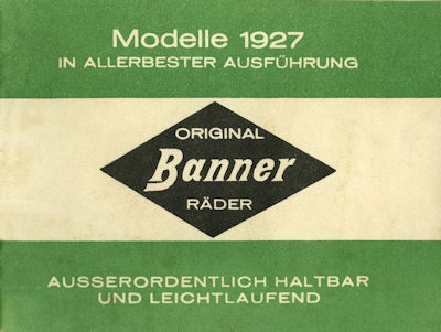 Banner Fahrrad Programm 1927