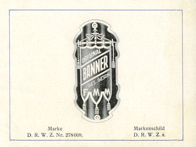 Banner Fahrrad Programm 1927