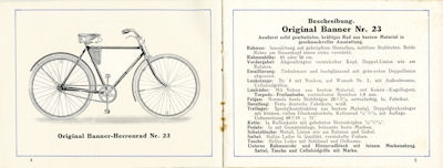 Banner Fahrrad Programm 1927