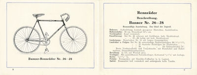 Banner bicycle program 1927