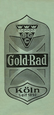 Goldrad bicycle and motorcycle brochure 1939