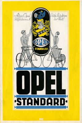 Opel Fahrrad Prospekt ca. 1930