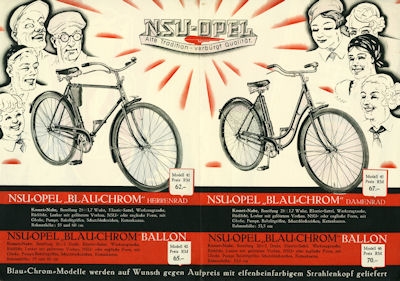 NSU Fahrrad Prospekt 1937