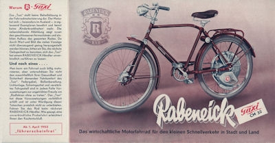 Rabeneick Taxi CM 32 Prospekt 6.1952