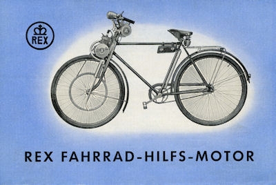 Rex Fahrrad-Hilfs-Motor Prospekt 1953