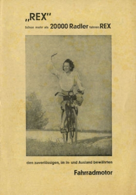 Rex bicyclemotor brochure 1950