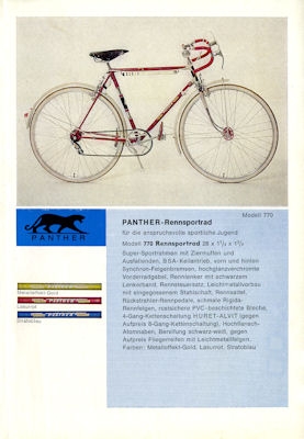 Panther Fahrrad Programm 9.1964