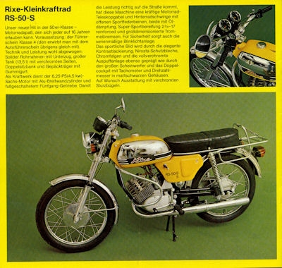 Rixe Programm ca. 1975