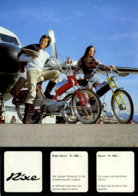 Rixe Mofa und Fahrrad Prospekt ca. 1975