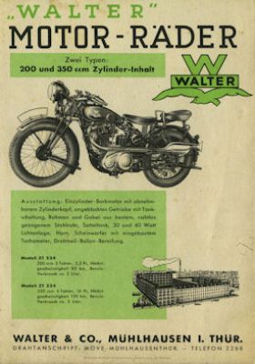 Walter Möve bicycle brochure ca. 1936