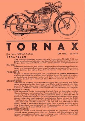 Tornax T 175 brochure 1952