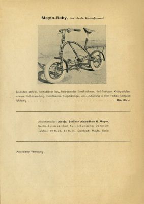 Meyfa Programm 1950er Jahre