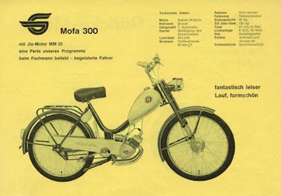 Göricke Mofa Programm ca. 1968