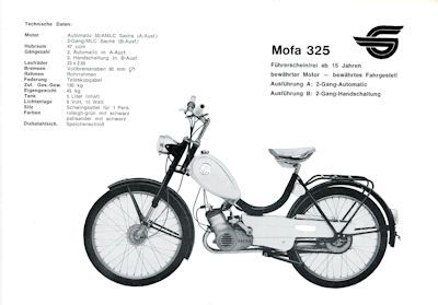 Göricke Mofa Programm ca. 1972