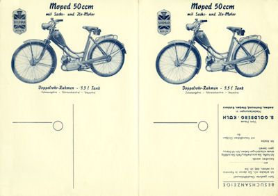 Gold-Rad Moped brochure 1950s