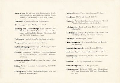 Hecker K 125 Prospekt 1950er Jahre