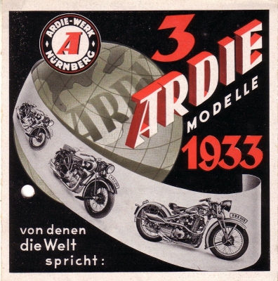 Ardie program 1933