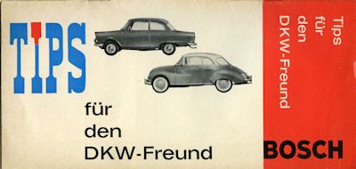Bosch Tips für den DKW-Freund ca. 1960