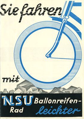 NSU Fahrrad Prospekt ca. 1930