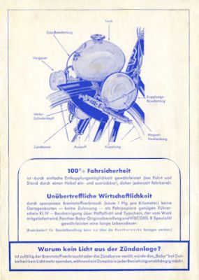 Panther Baby Prospekt ca. 1951