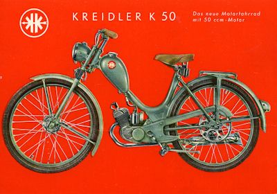 Kreidler K 50 postcard ca. 1951