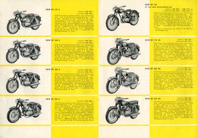 DKW Zweiradprogramm ca. 1957