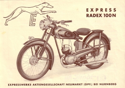 Express Radex 100 N brochure 1950s