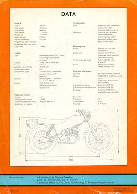 Hägglunds XM Variomatic brochure 1974