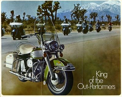 Harley-Davidson Elektra Glide 1200 cm brochure 1970