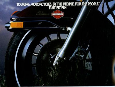 Harley-Davidson Touring Motorcycles Prospekt 1983