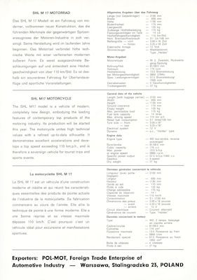 SHL M 17 Prospekt 1968