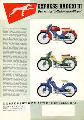 Express Radexi III brochure ca. 1958