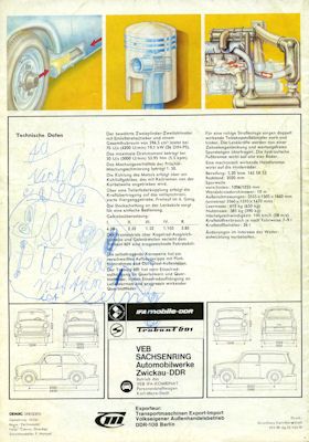 Trabant 601 Prospekt 1978