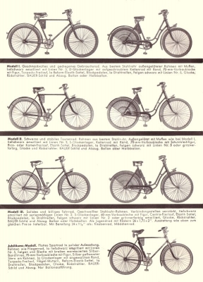 Bauer bicycle brochure 1930s