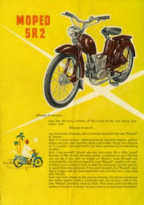 Simson Moped SR 2 brochure 1957