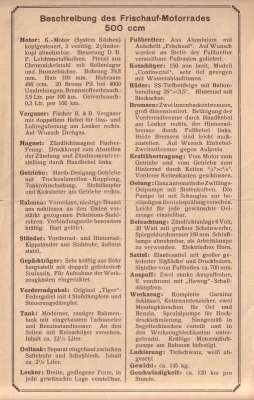 Frischauf Programm 1933