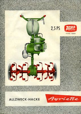 Agria Allzweck-Hacke brochure 1965