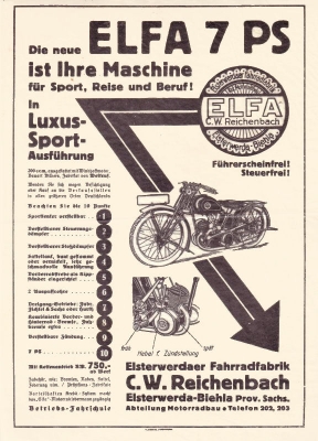 Elfa 200 ccm brochure ca. 1929