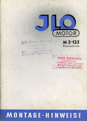 Ilo M 2-125 Reparaturanleitung 7.1954