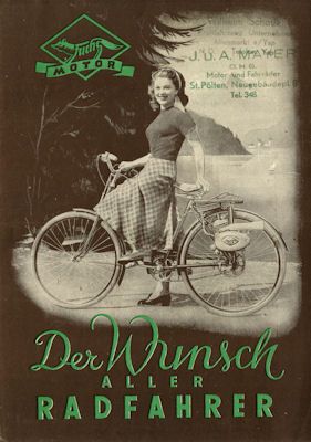 Fuchs Fahrradmotor FM 40 Prospekt 1950er Jahre