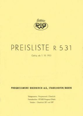 Strolch 150 / 175 ccm Preisliste 10.1953