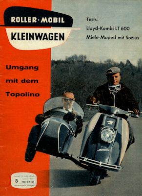 Rollerei und Mobil / Roller Mobil Kleinwagen 1959 Heft 8