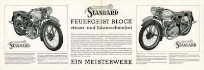 Standard Feuergeist Prospekt 1933