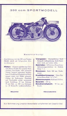 Excelsior Programm ca. 1929