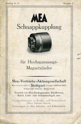 MEA Schnappkupplung für Magnetzünder 7.1925