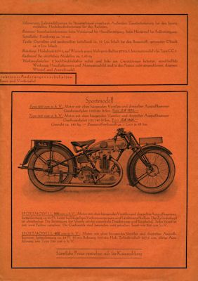 S.u.G. 500 / 600 ccm Prospekt 11.1928