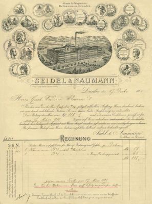 Seidel & Naumann Brief 1885