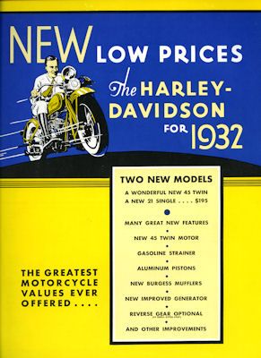 Harley-Davidson program 1932